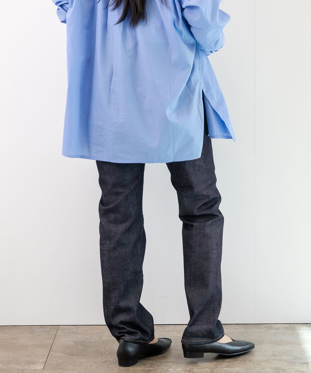 caqu modern straight レギュラーストレートデニムパンツ 