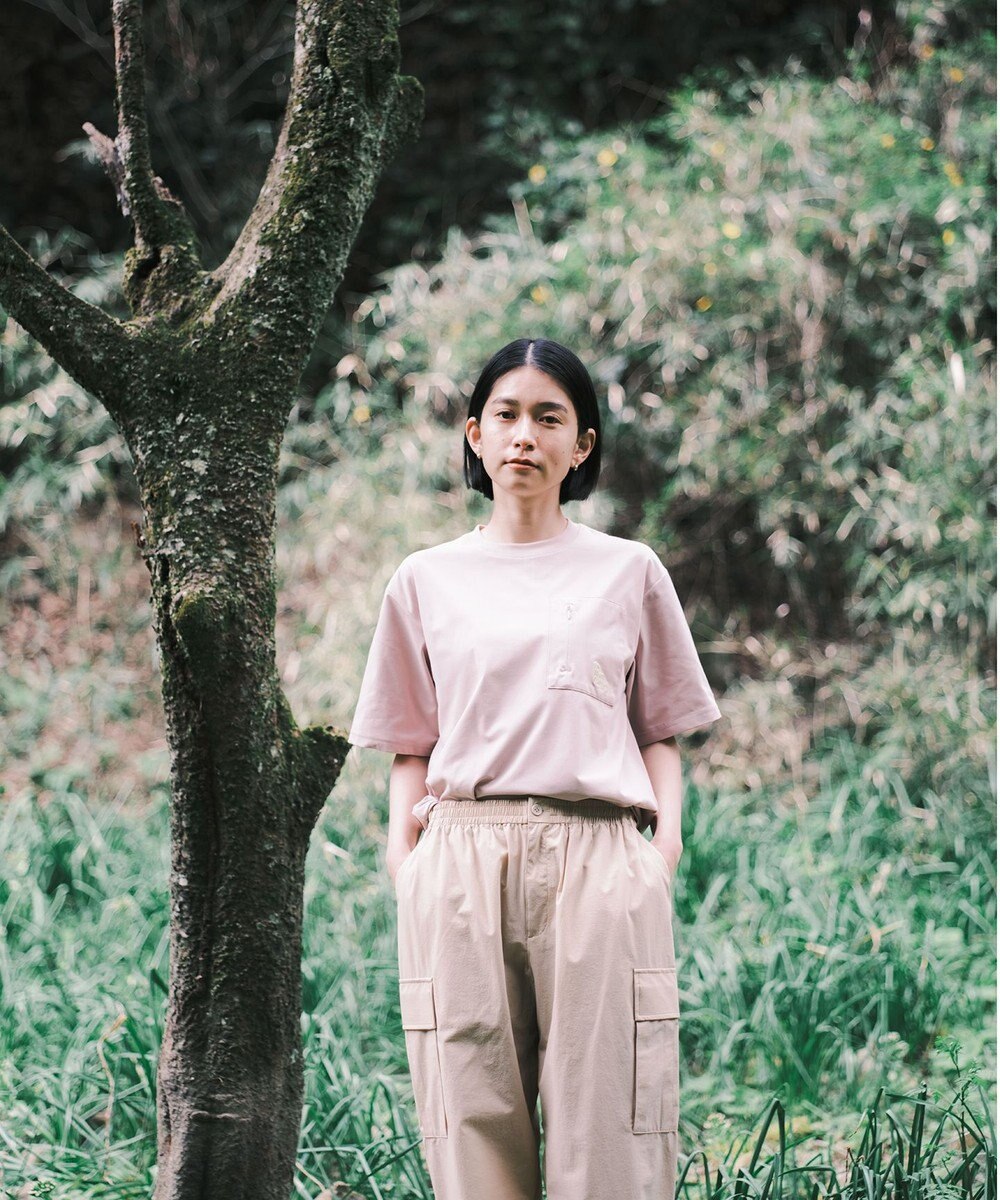 SHARE PARK LADIES 【UVカット・吸水速乾・ストレッチ・軽量 】バックプリントポケットTシャツ（S・Mサイズ） 