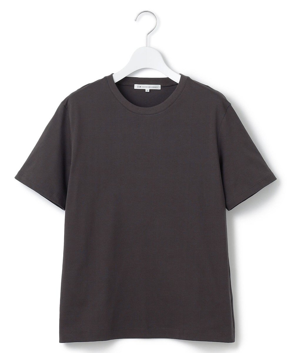 23区 L 【洗える】コンパクトヤーン スムース Tシャツ 