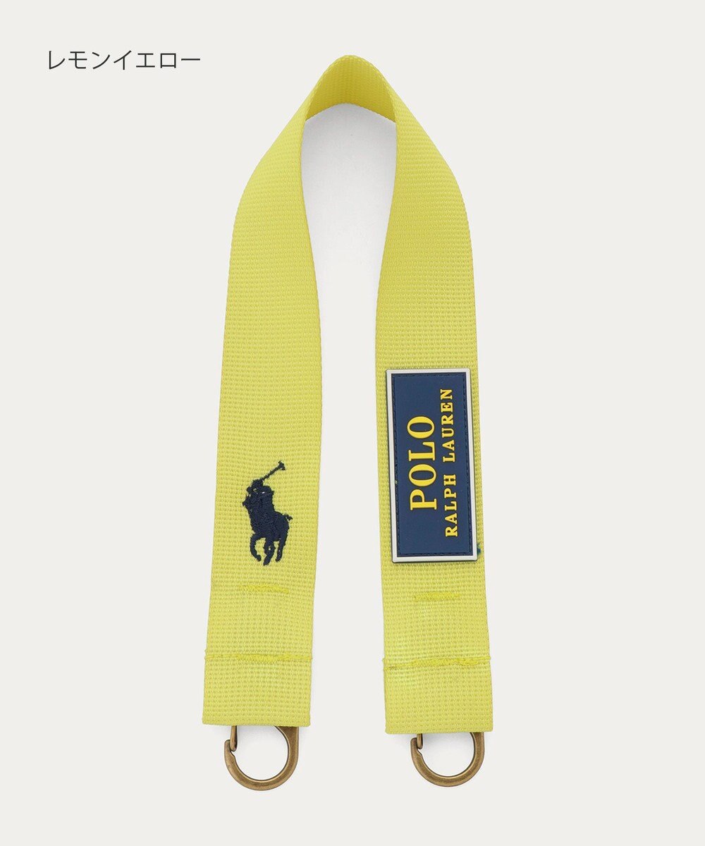 MOONBAT POLO RALPH LAUREN(ポロ ラルフローレン)カラビナ付き ストラップベルト 無地 撥水加工 