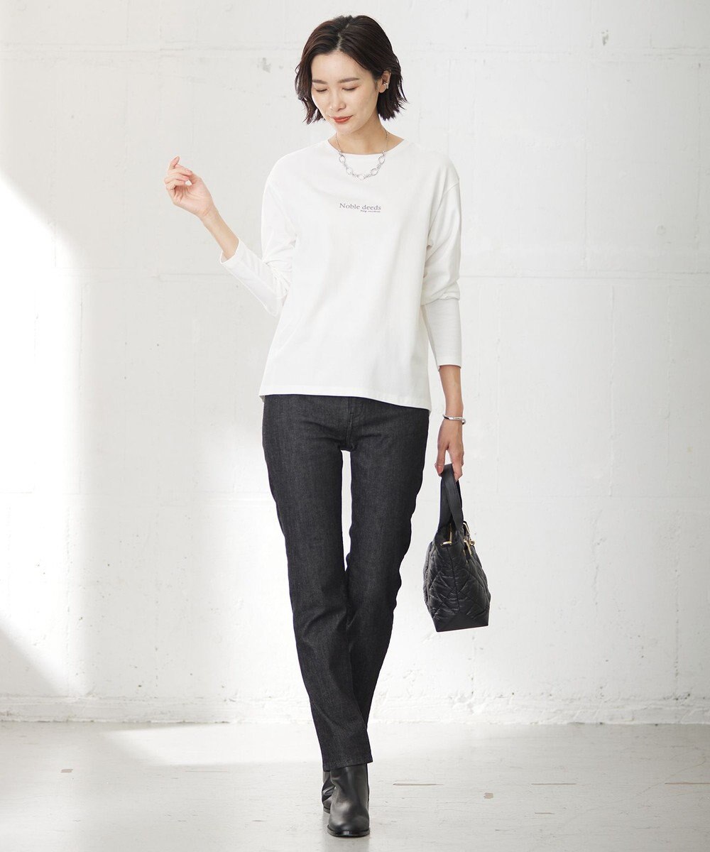 J.PRESS LADIES ロゴ Tシャツ 