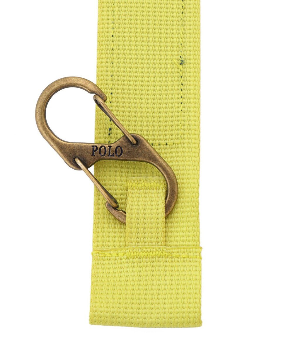 MOONBAT POLO RALPH LAUREN(ポロ ラルフローレン)カラビナ付き ストラップベルト 無地 撥水加工 