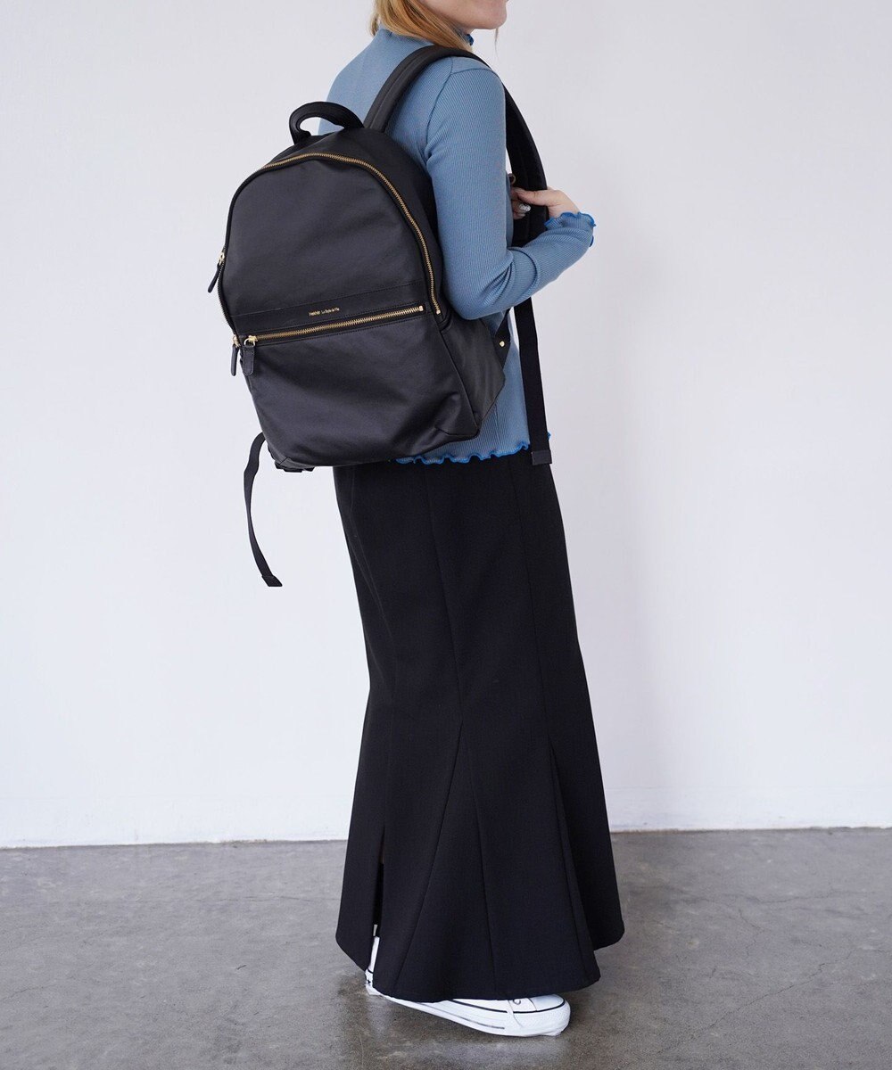 Hekhèr Le Style de Vie 【日本製 / A4サイズ対応/汚れにくい】PUコットンキャンバス リュックサック 