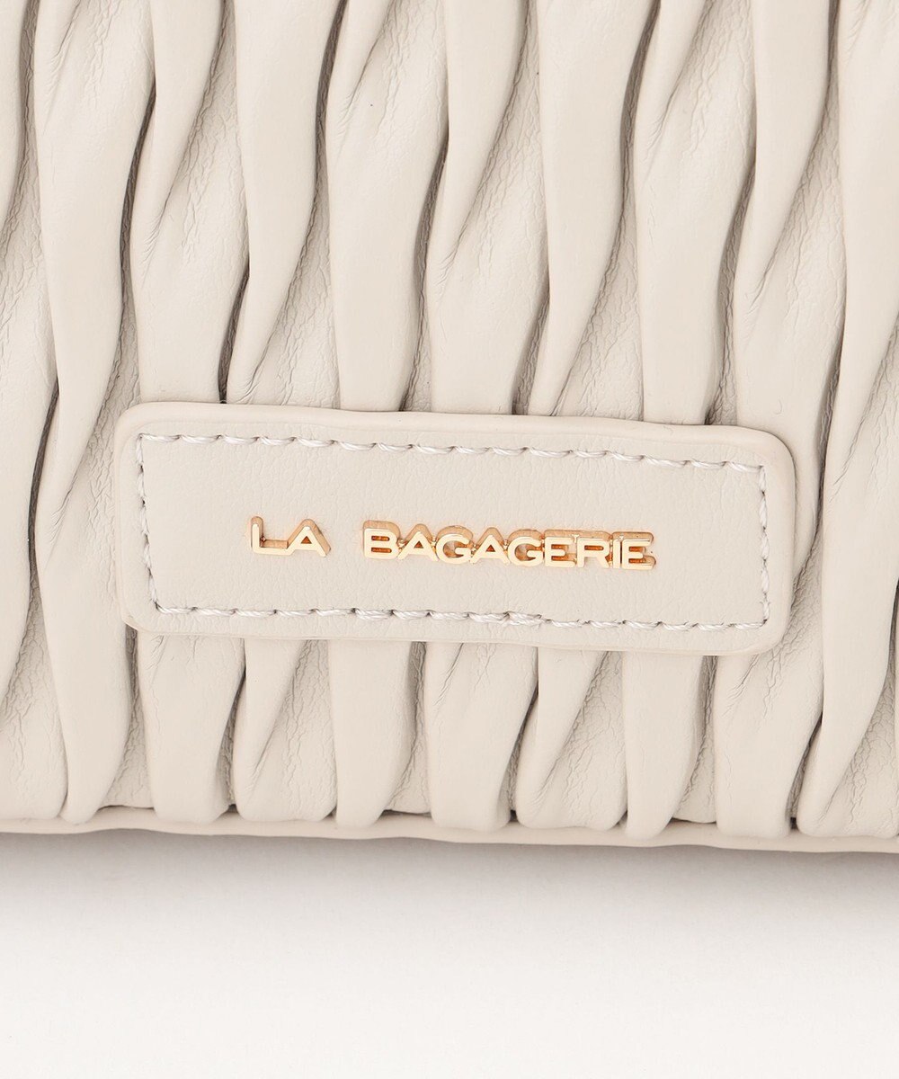 LA BAGAGERIE ランダムプリーツ2WAYハンドバッグ 