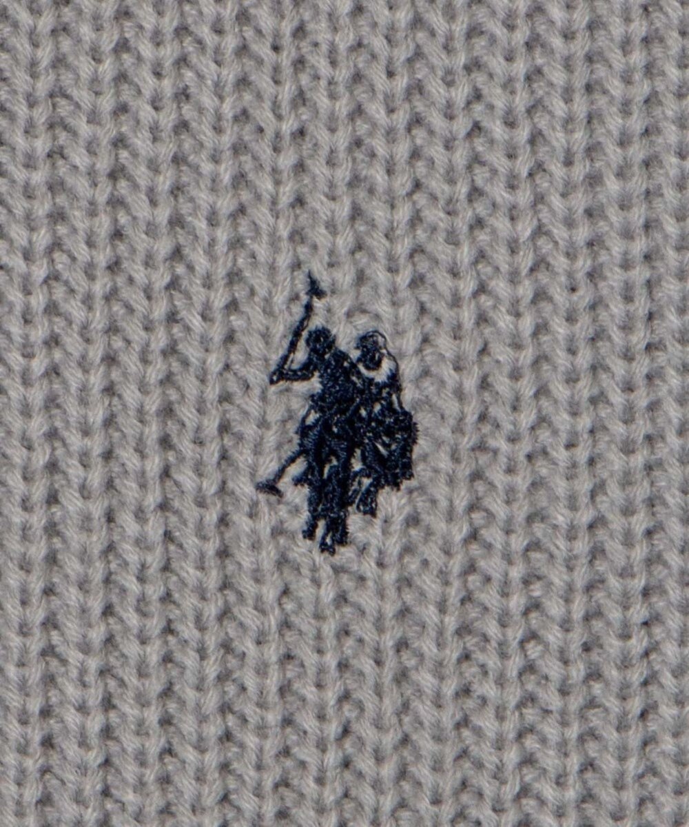 WEGO U.S. POLO ASSN.|別注畔編みハーフジップセーター 