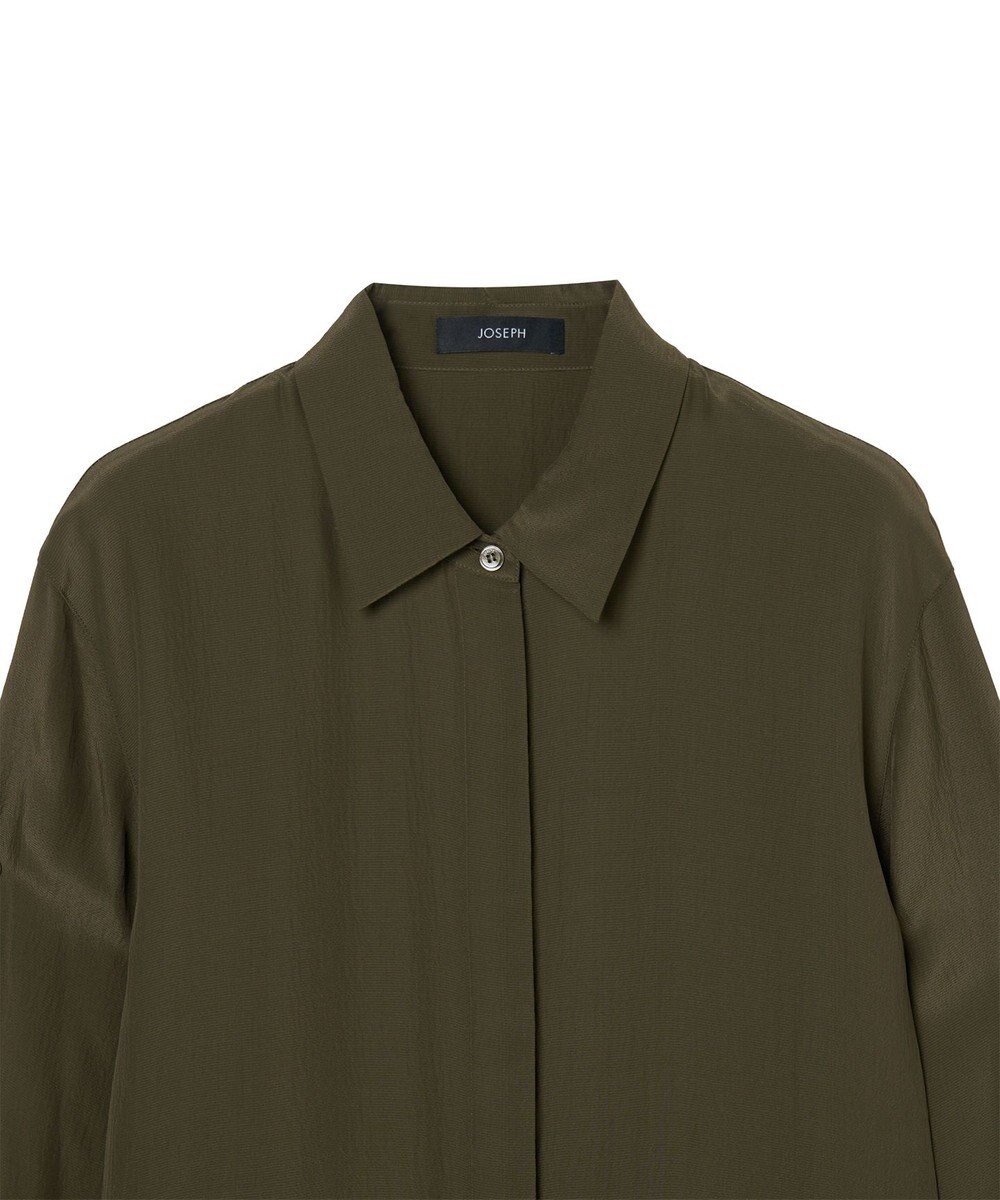 JOSEPH 【WEB＆OUTLET限定】CDC ブレンド シャツカラーブラウス 