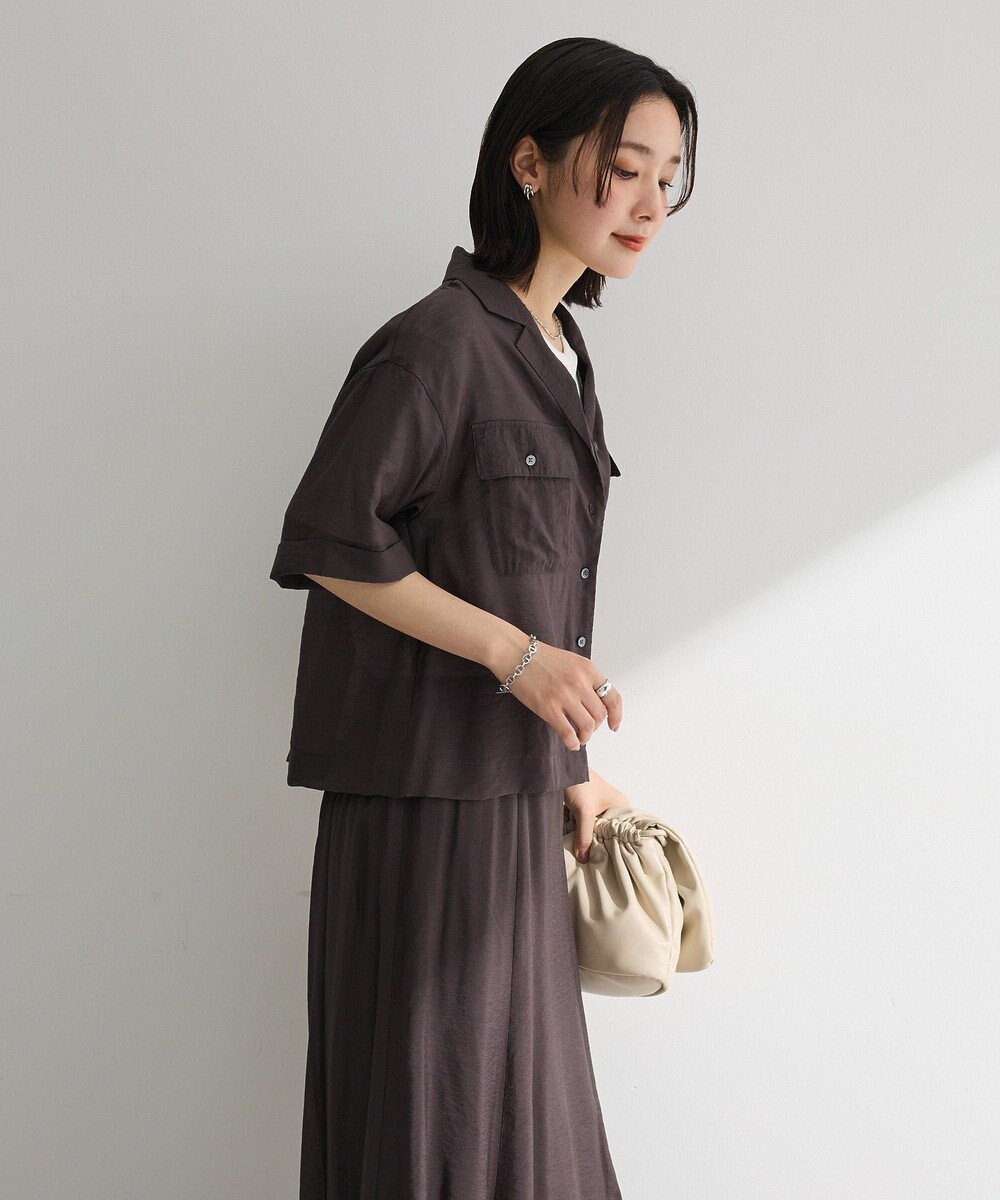 Green Parks ＳＥＴ２点　シャツスカートセットアップ 