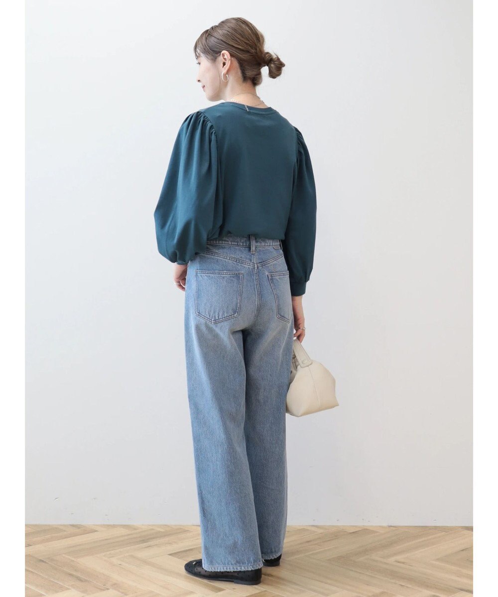 AMERICAN HOLIC ドルマンギャザー７分袖カットプルオーバー 