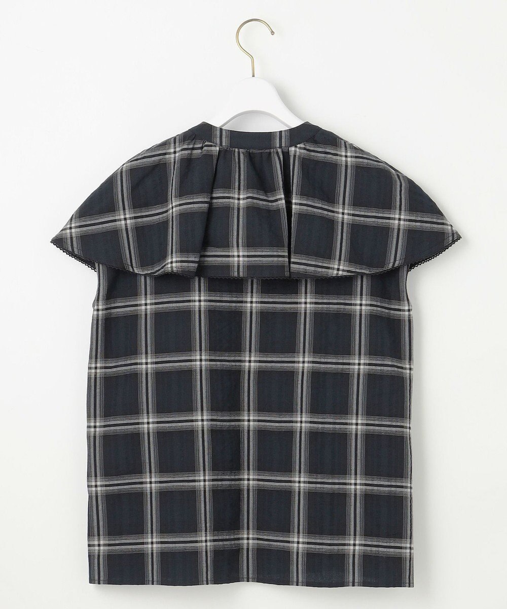 ANY SIS 【洗える】サッカーチェック ブラウス 