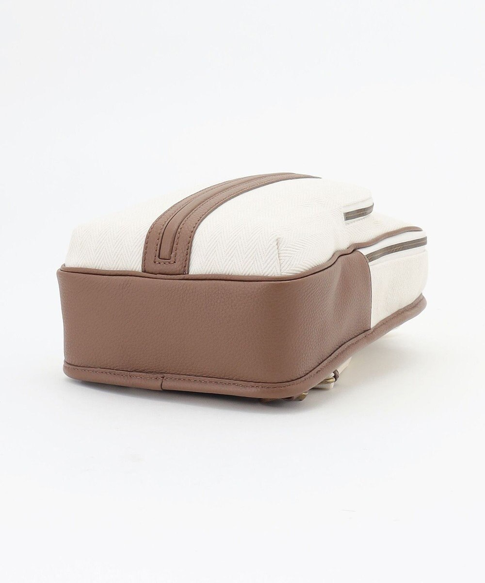 JOSEPH ABBOUD 【軽量/コンパクト】 ヘリンボンキャンバス ボディバッグ 