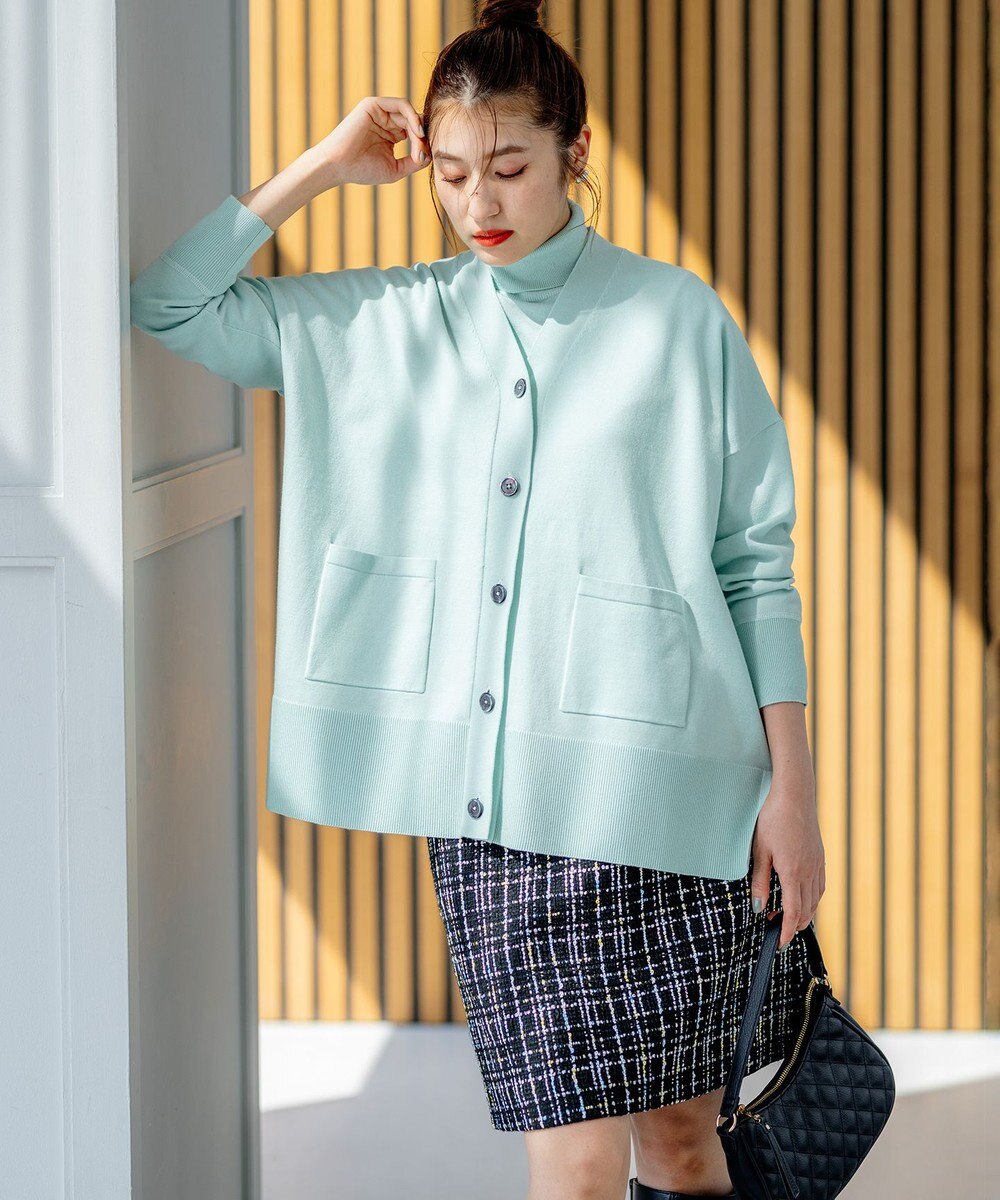 組曲 ビックシルエット カーディガン 