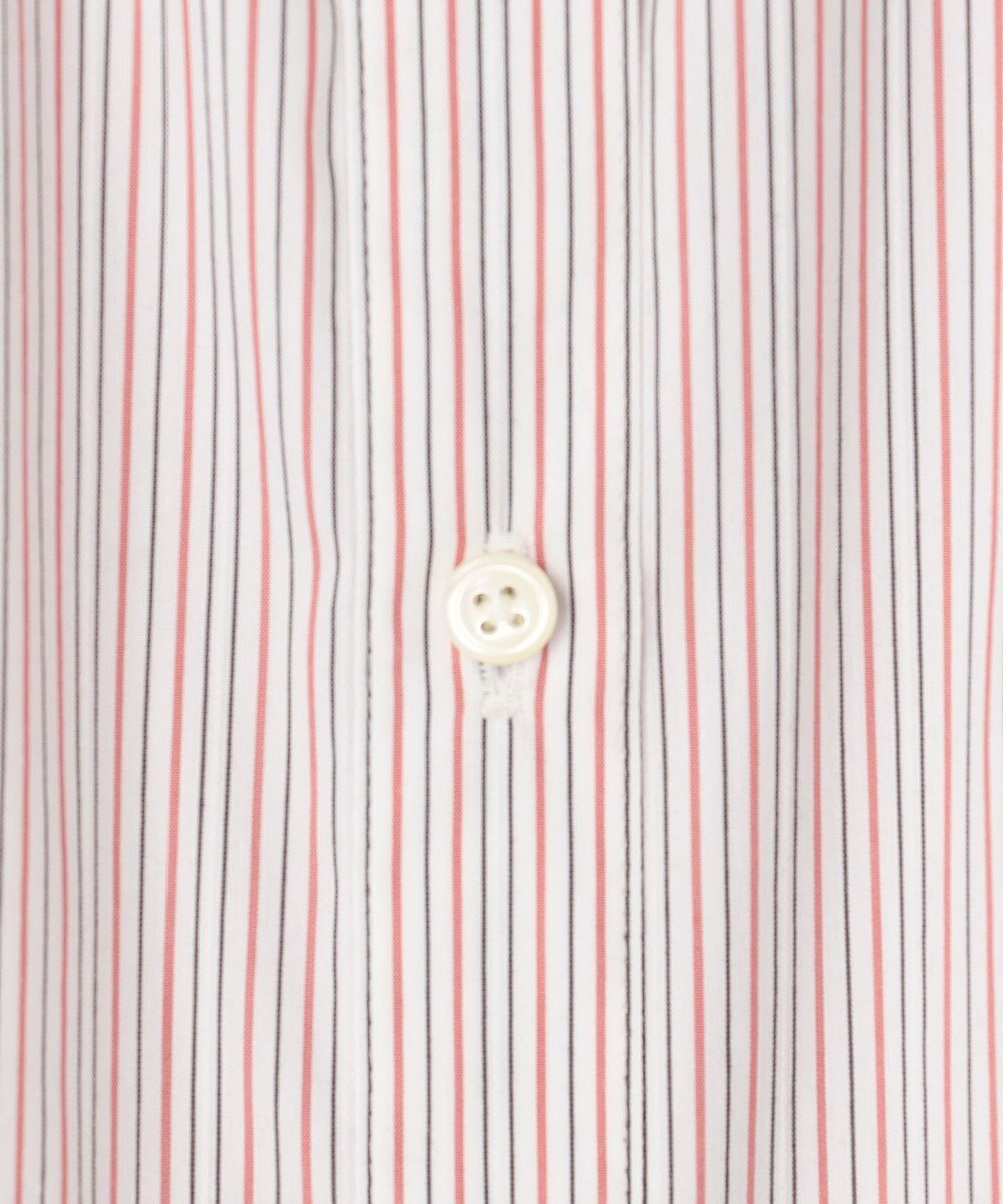 J.PRESS LADIES BEZ ドビーストライプ シャツカラー ブラウス 