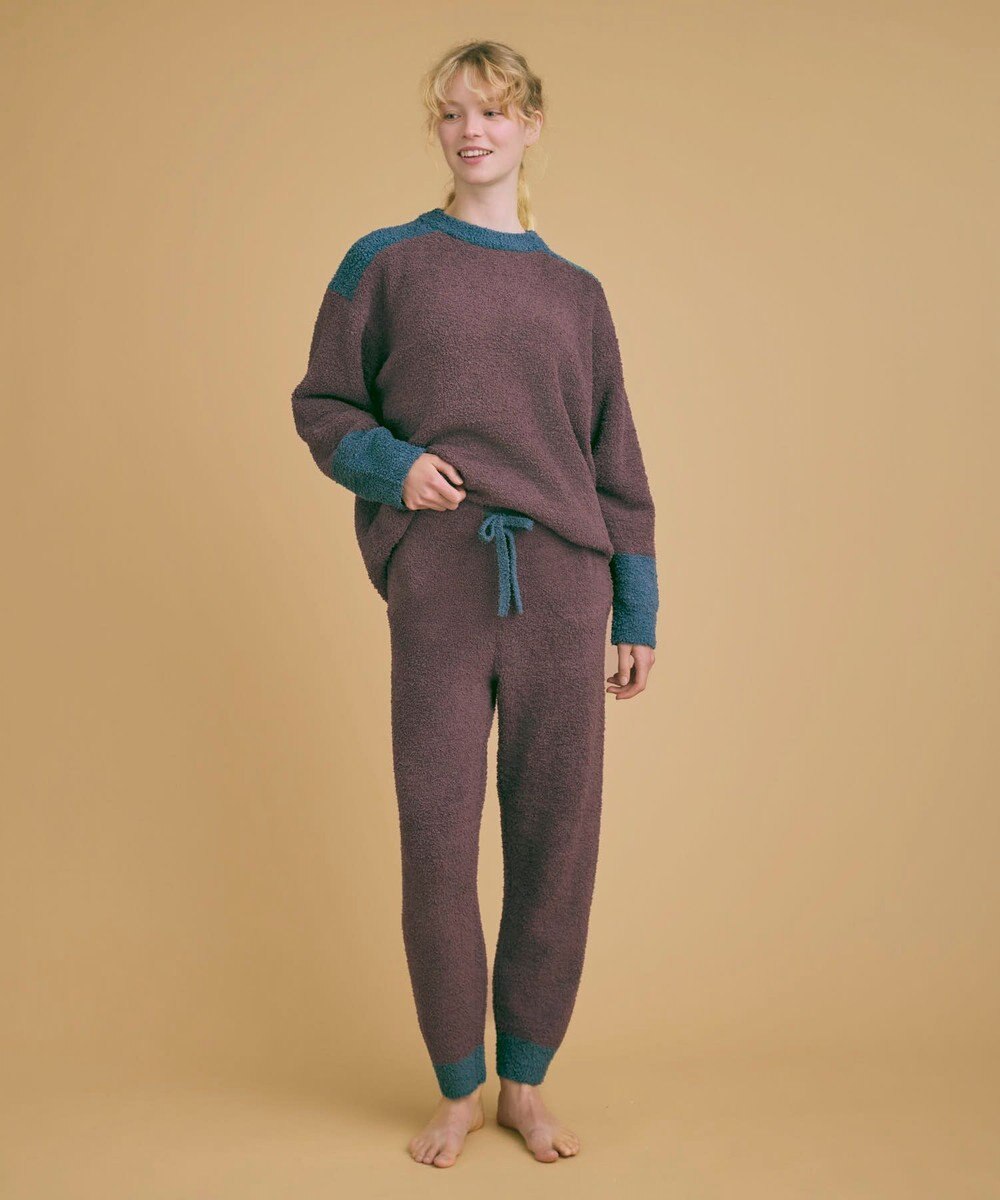 une nana cool カラーブロッキング　プルオーバー＆ロングパンツセット 