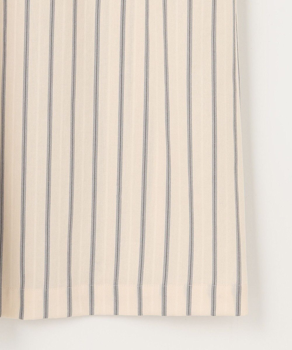 23区 【SLOW/洗える】コットンナイロンストライプ カフタン ワンピース 