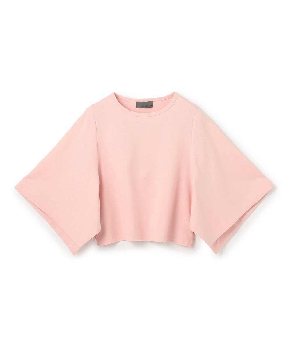 uncrave ダブルフェイスジャージー ハンカチスリーブトップス 