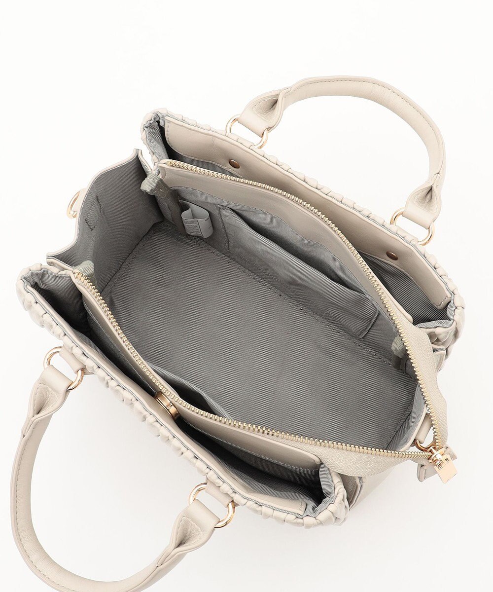 LA BAGAGERIE ランダムプリーツ2WAYハンドバッグ 