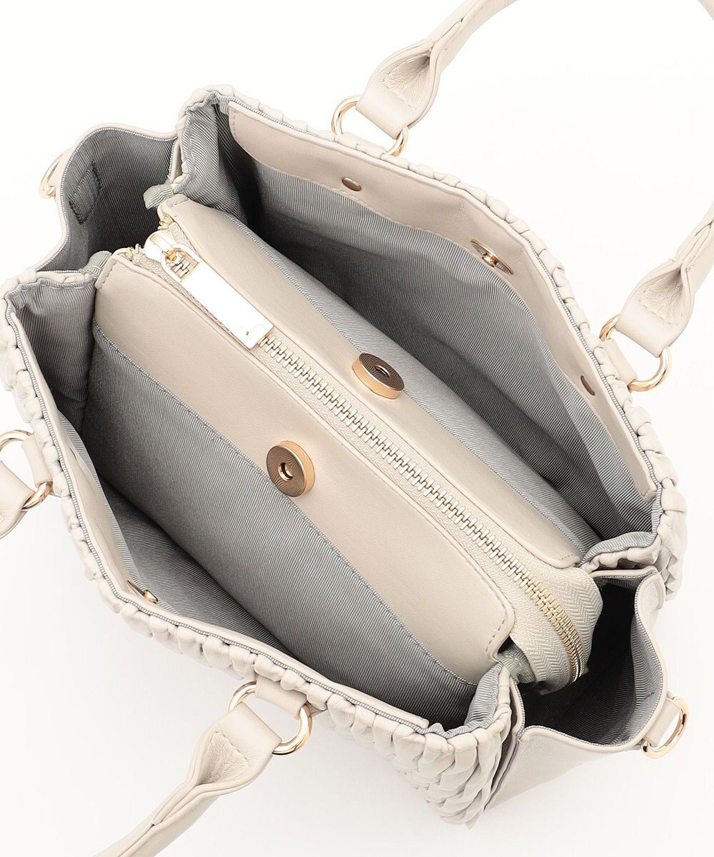 LA BAGAGERIE ランダムプリーツ2WAYハンドバッグ 