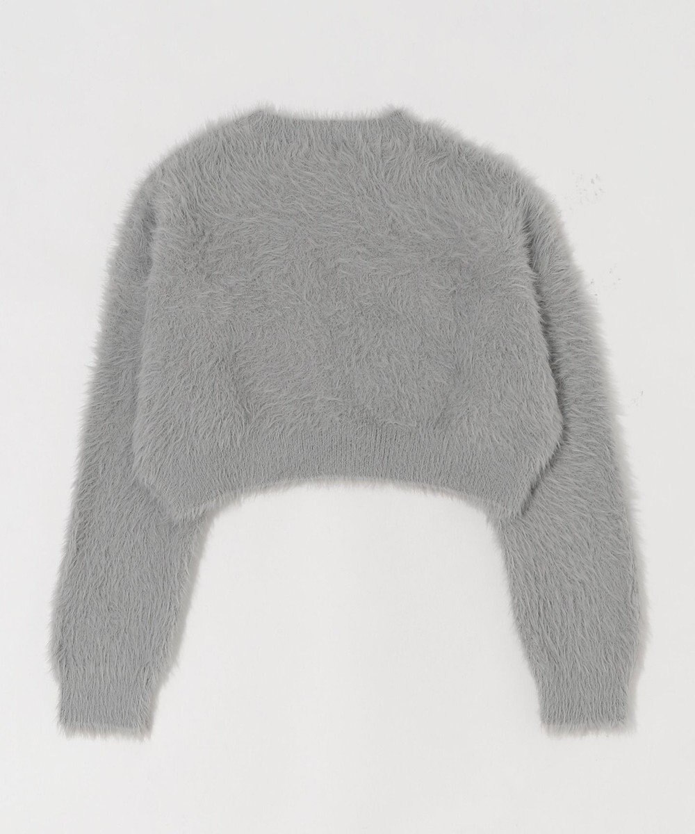 WEGO ロゴシャギーショートニット 