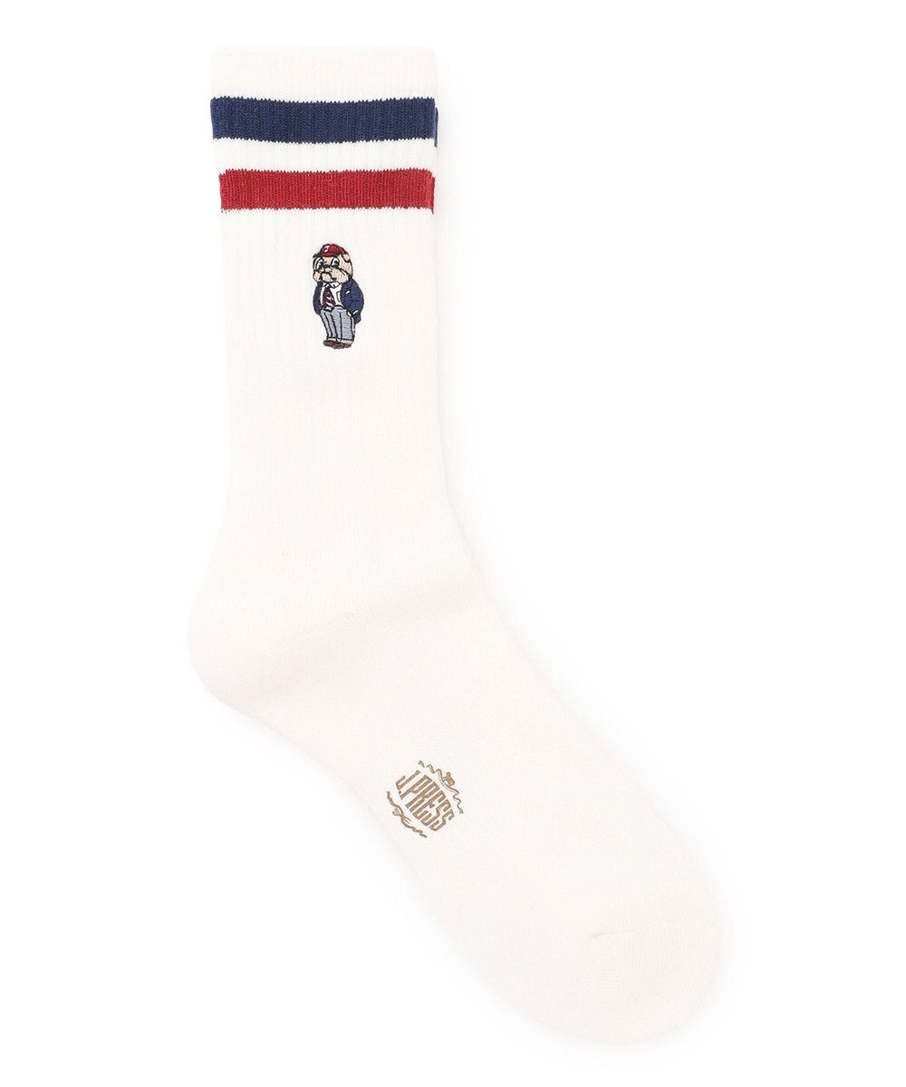 J.PRESS MEN 【BULLDOG BOY】リブライン ソックス 