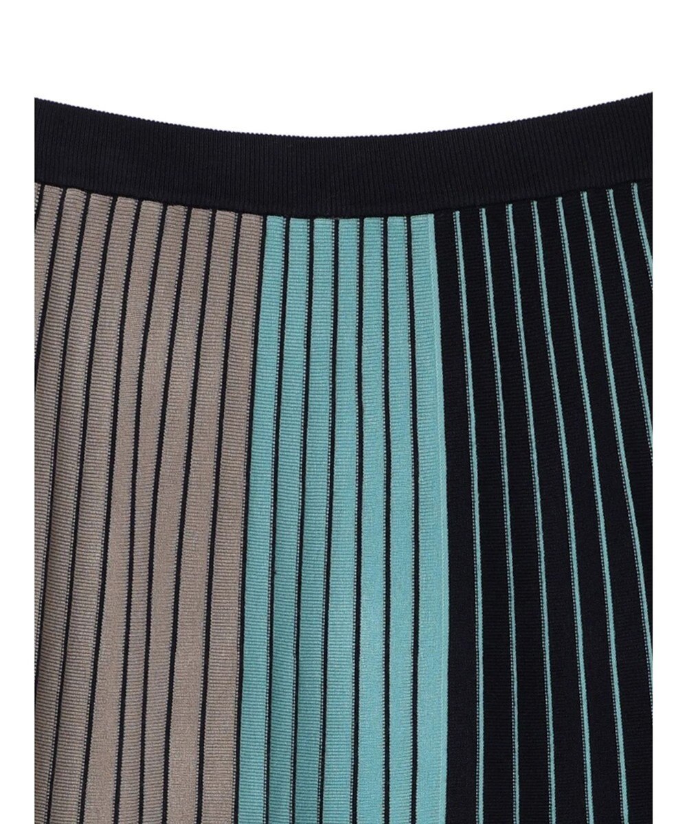 CRAFT STANDARD BOUTIQUE マルチストライプバイカラーニットスカート 