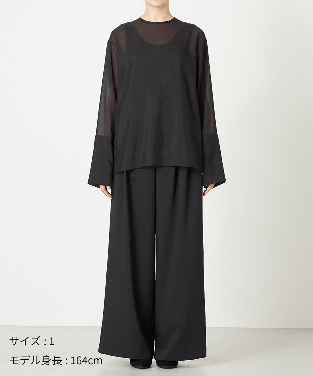 NAVE 【ReNAVE・洗える】シアーボイル ブラウス 