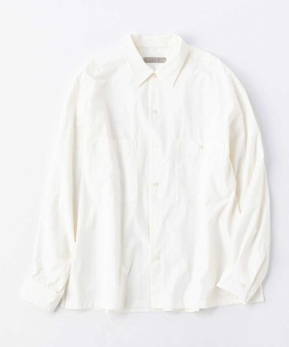 UNFILO MENS 【男女兼用】コンフォート カジュアル ワイドシャツ [24年秋冬商品] 