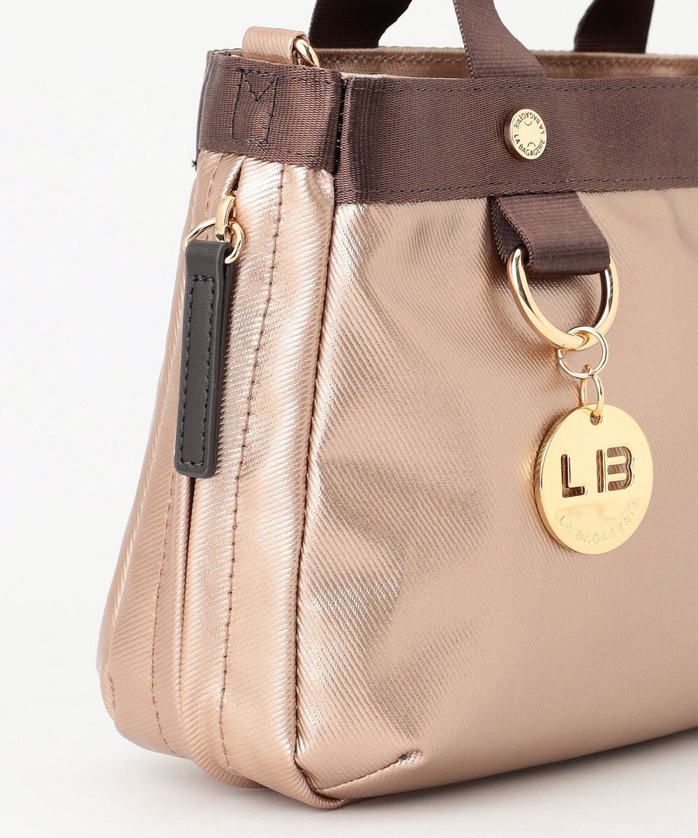 LA BAGAGERIE 【コットン×ポリウレタン】シャイニーミニマムトート 