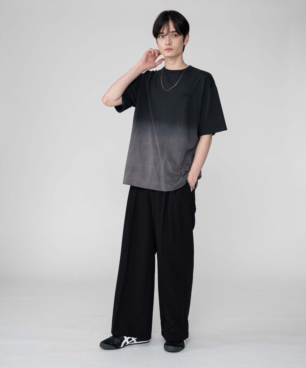 WEGO 【ユニセックス着用ITEM/MLサイズ展開】グラデーションワンポイントT（SS） 