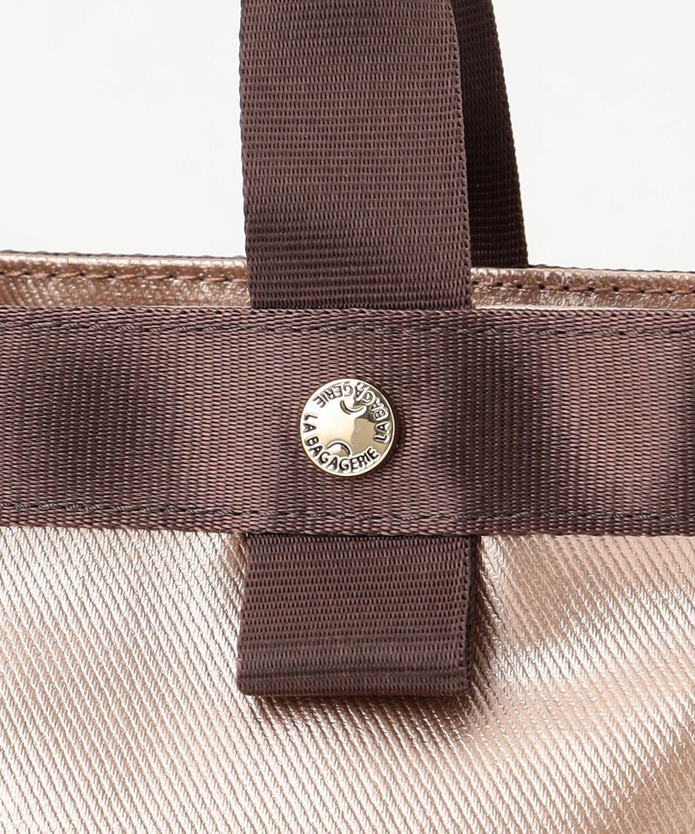 LA BAGAGERIE 【コットン×ポリウレタン】シャイニーミニマムトート 