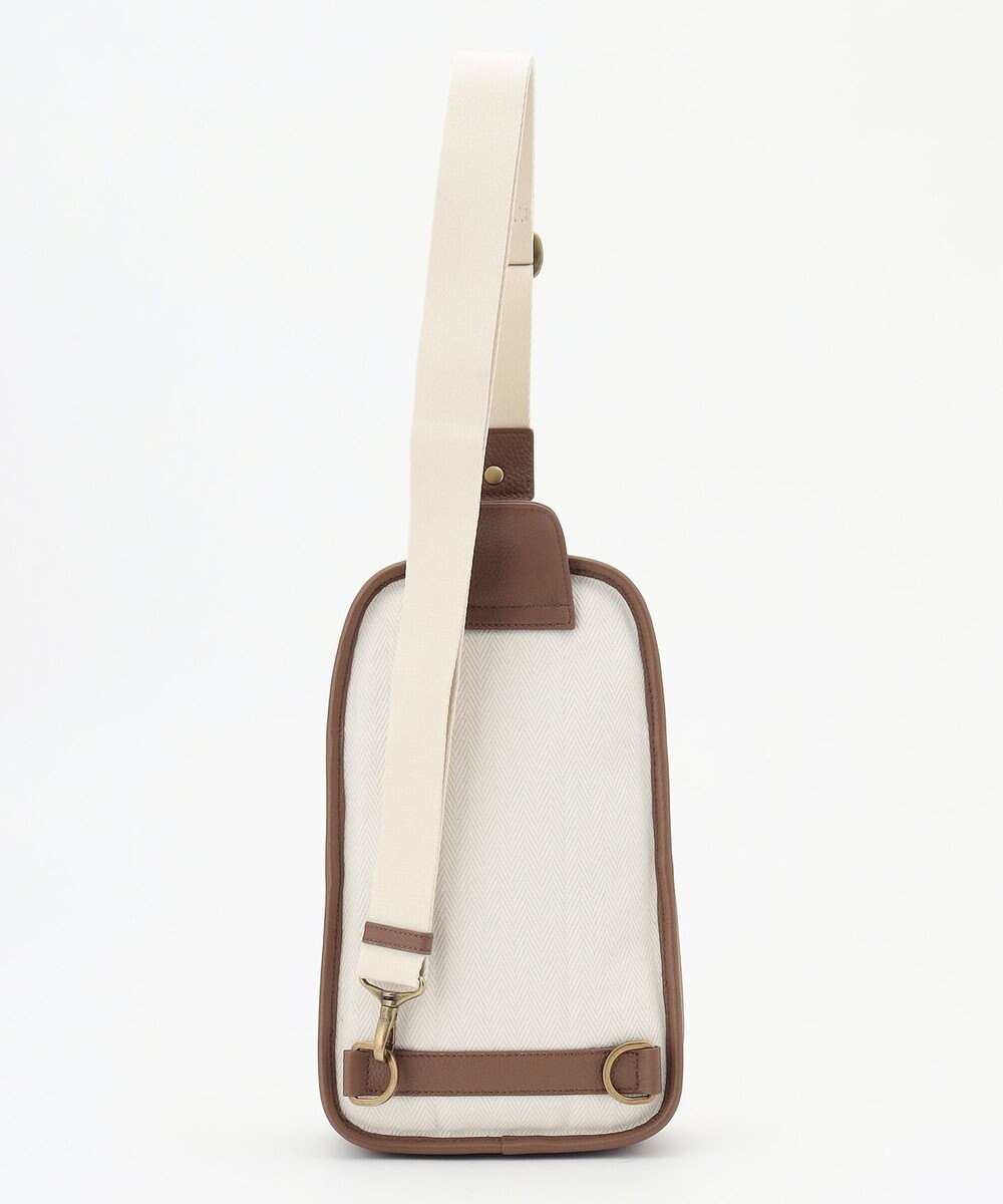 JOSEPH ABBOUD 【軽量/コンパクト】 ヘリンボンキャンバス ボディバッグ 