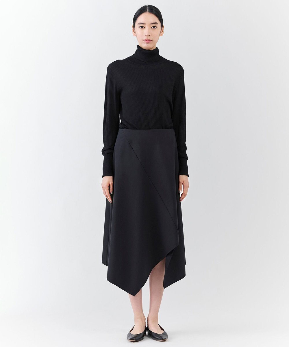 23区 【エステータ】シルクリブ タートルニット 