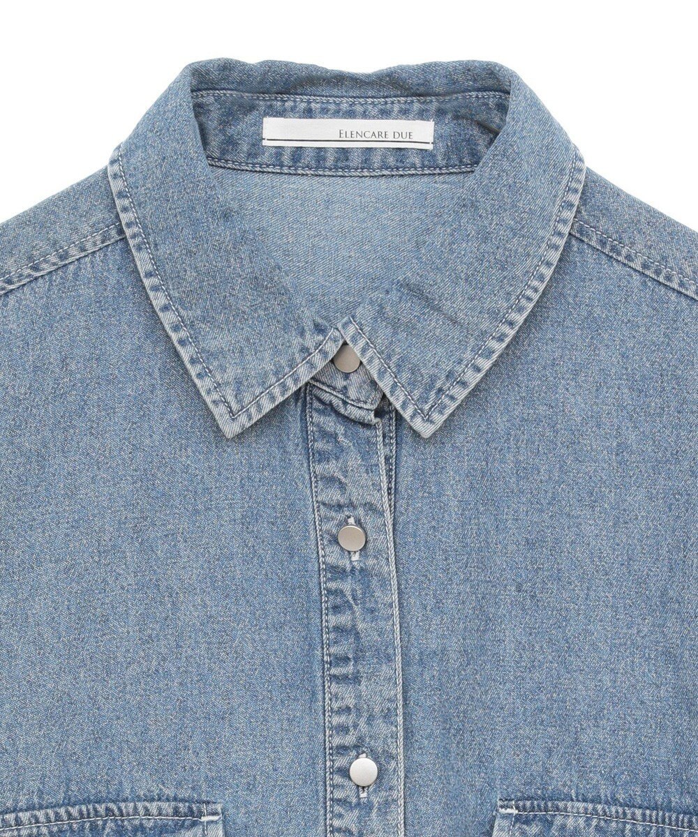 Green Parks ・ＥＬＥＮＣＡＲＥ　ＤＵＥ　デニムショートシャツ 