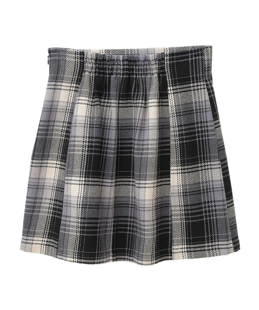 earth music&ecology コットンツイルチェックミニスカート 
