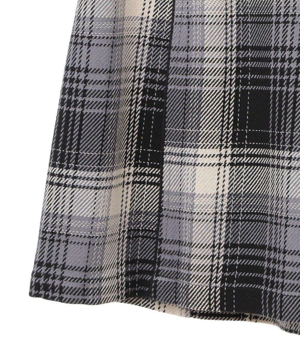 earth music&ecology コットンツイルチェックミニスカート 