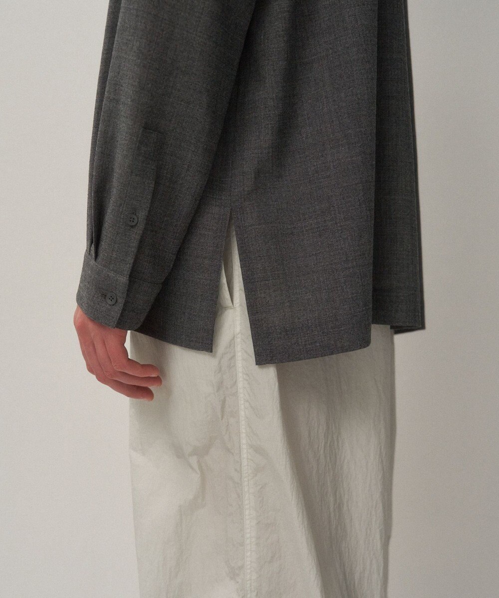 ATON TWIST WOOL WASHER | ジップアップシャツ - UNISEX 