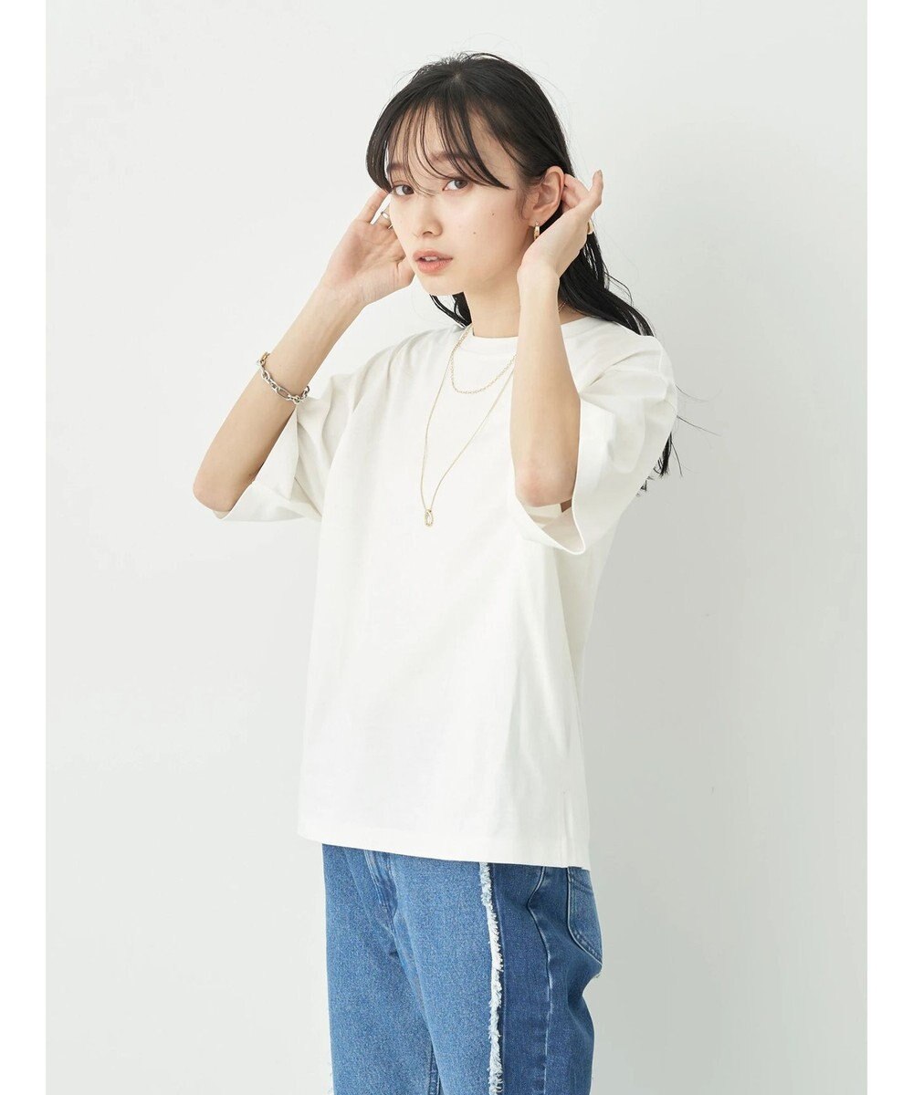 earth music&ecology ＢＯＸシルエットＴ（汗じみ防止） 