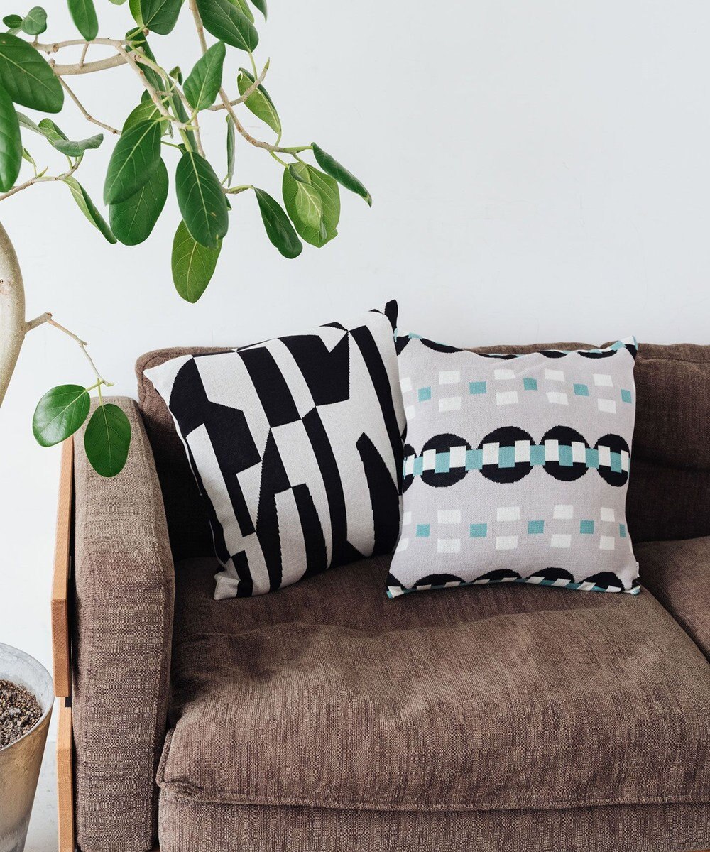 TRICOTE ランダムブロッククッションカバー  (オーガニック) 