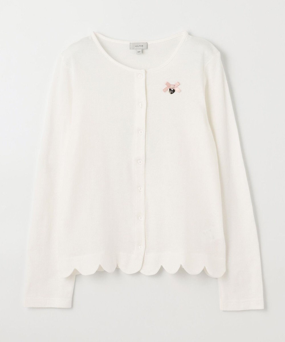 ANY KIDS 接触冷感 UVケア カーディガン 