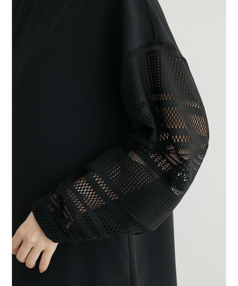 Green Parks 洗える袖レースワンピース 