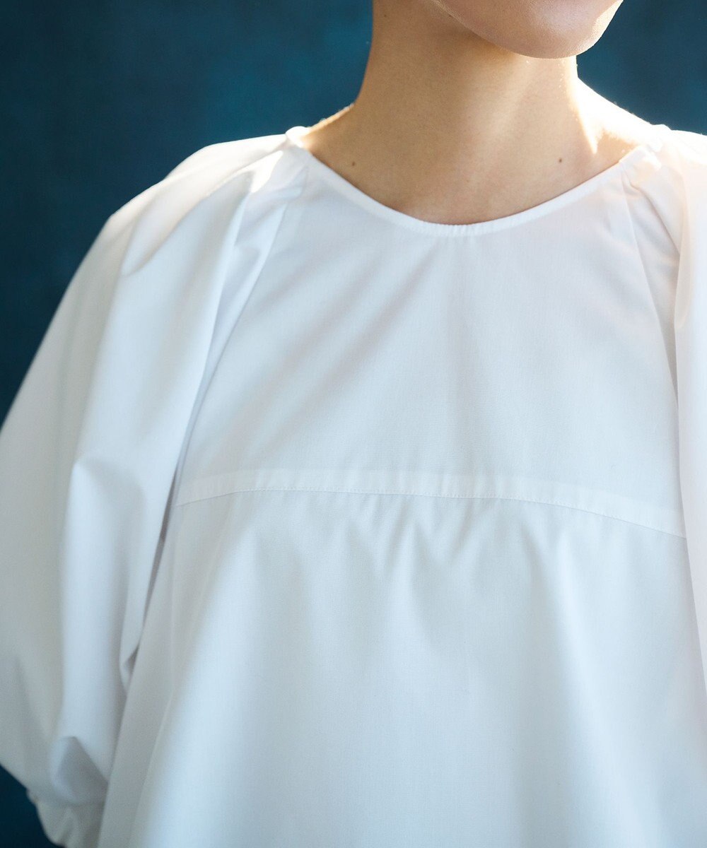 #Newans サークルスリーブAラインブラウス 