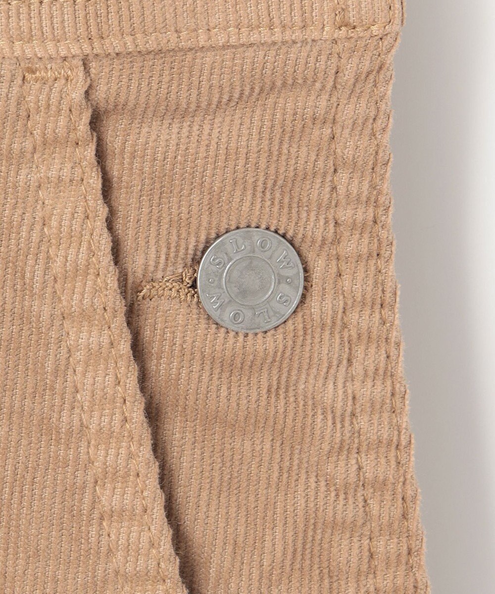 23区 【SLOW】ストレッチ コーデュロイ ジャンパースカート 