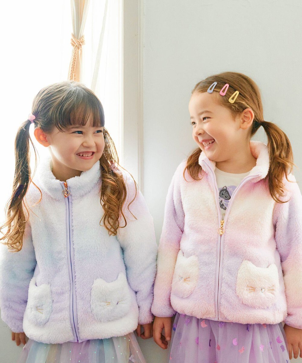 ANY KIDS ネコポケットボアブルゾン 