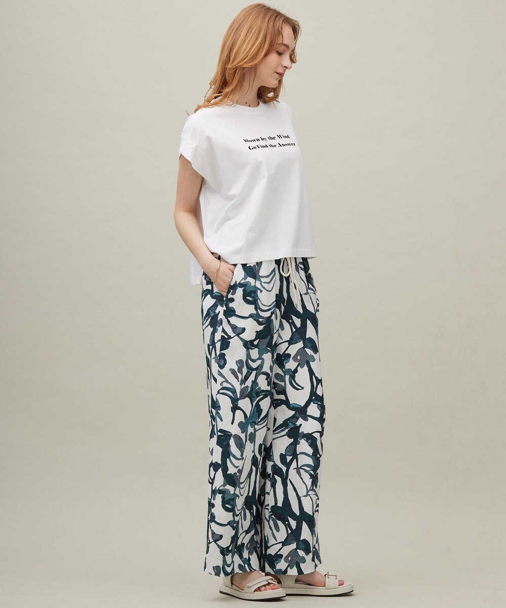 23区 【SACRA】フォールデッドライン ロゴカットソー 