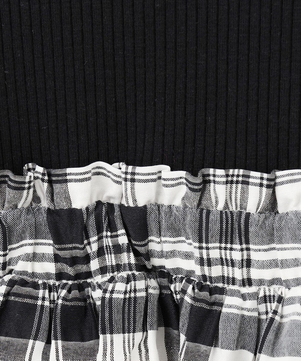 ANY KIDS ドッキング チェック柄 ワンピース 