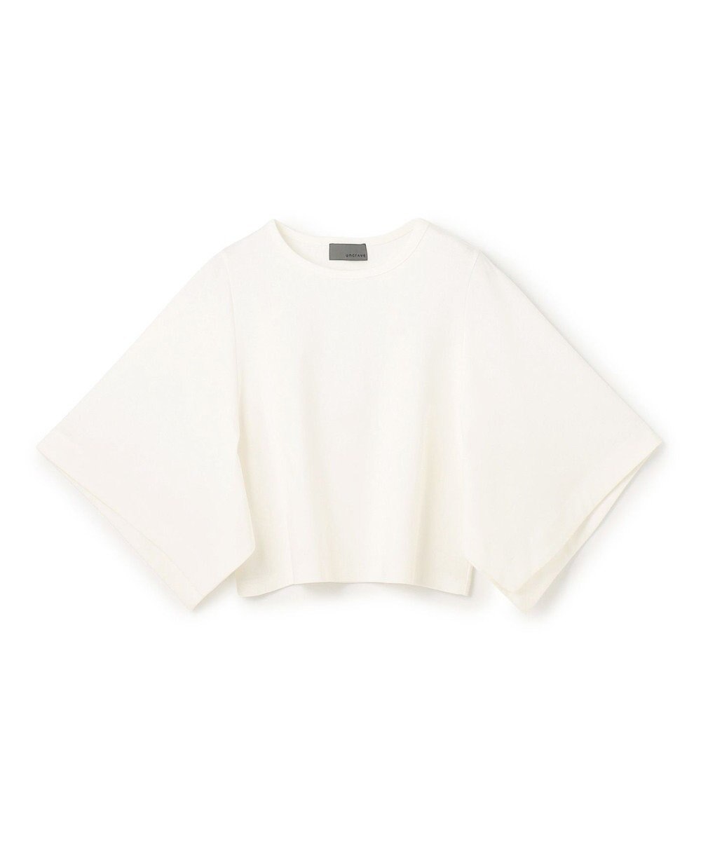 uncrave ダブルフェイスジャージー ハンカチスリーブトップス 
