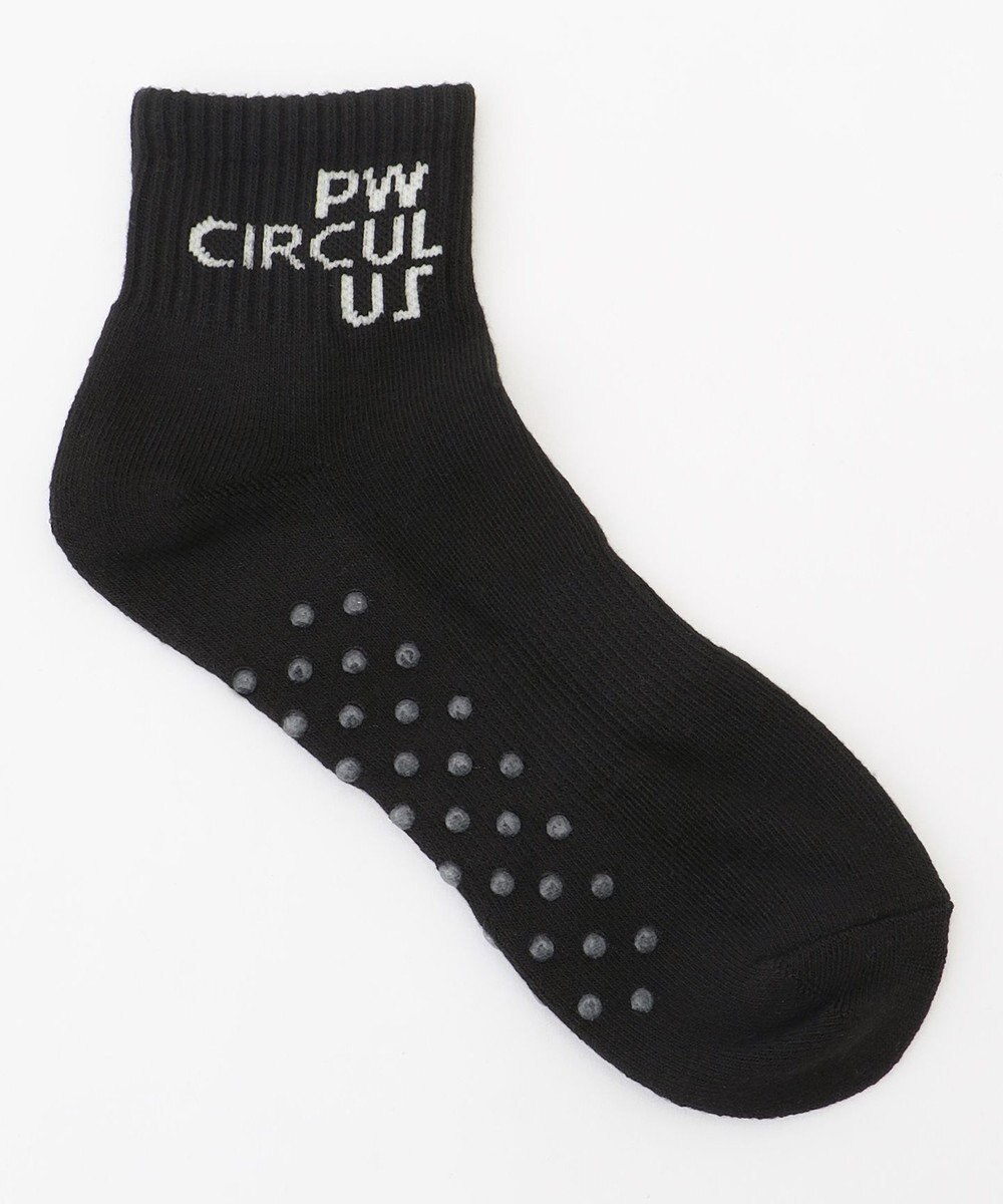 PW CIRCULUS 【虫よけ加工】【MEN】ブランドロゴ ショートソックス  ゴルフ 
