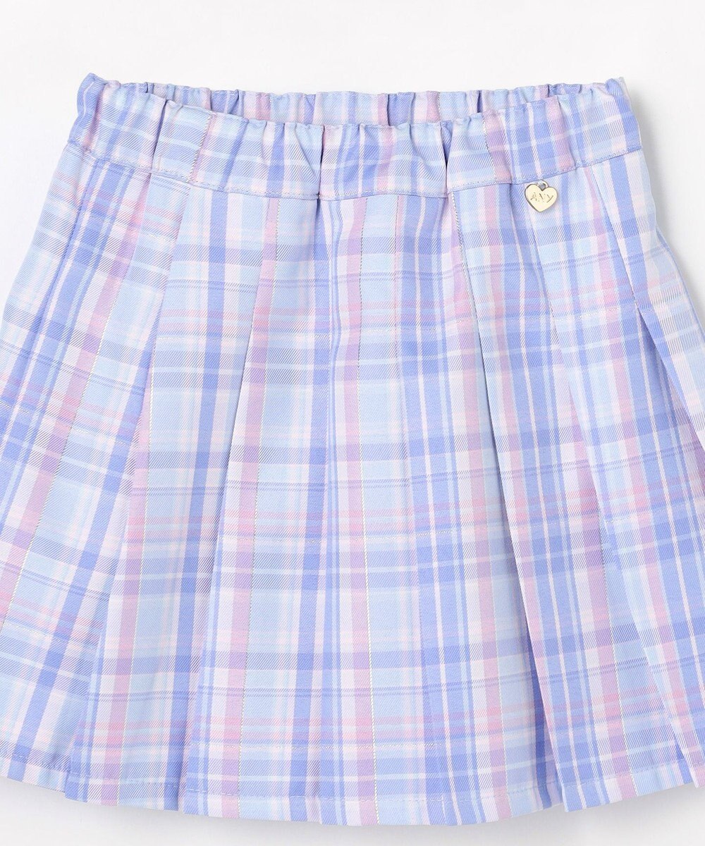 ANY KIDS チェックプリーツスカパン 
