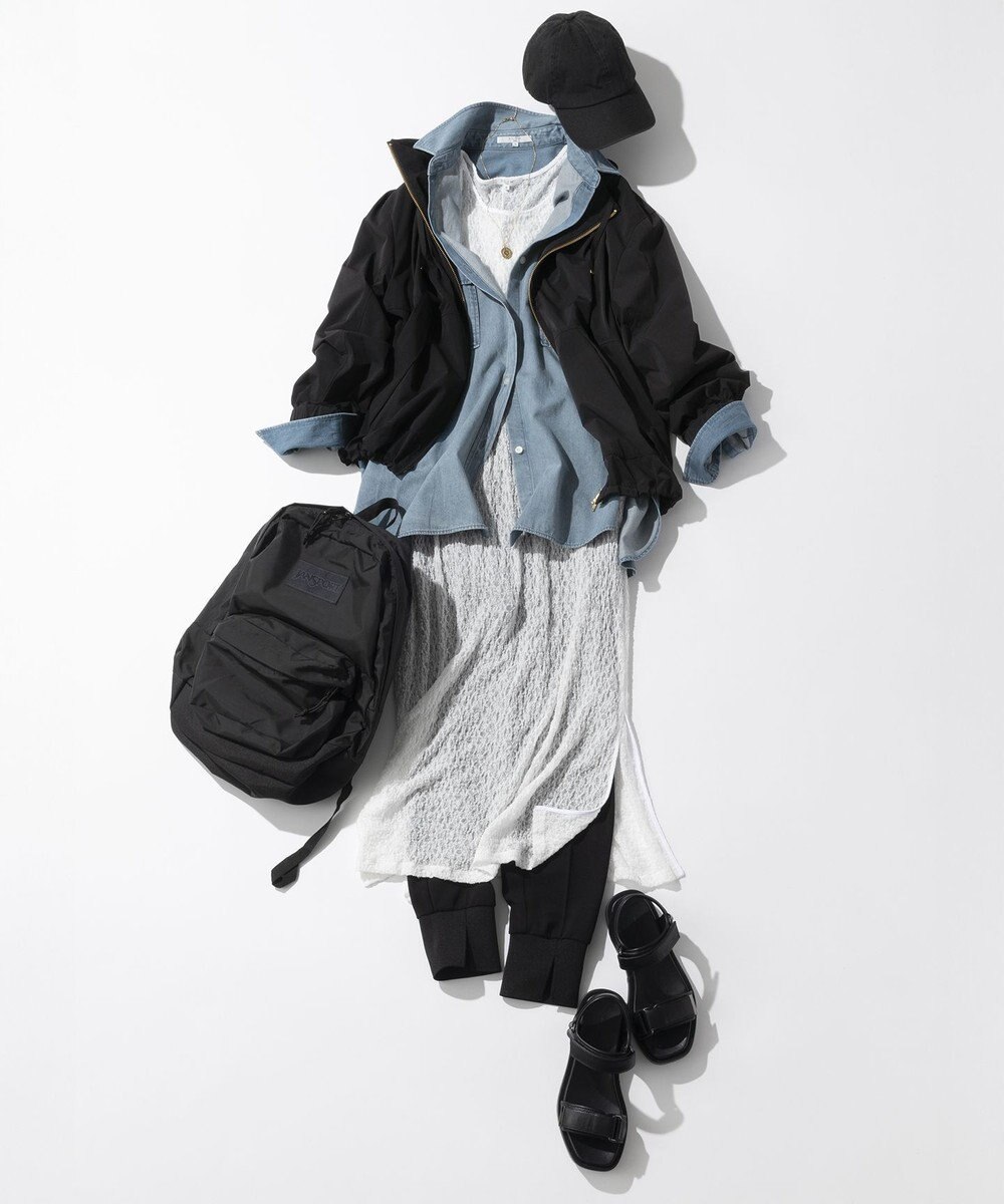 23区 S 【SLOW/一部店舗限定】リンクルレース レイヤード ワンピース 