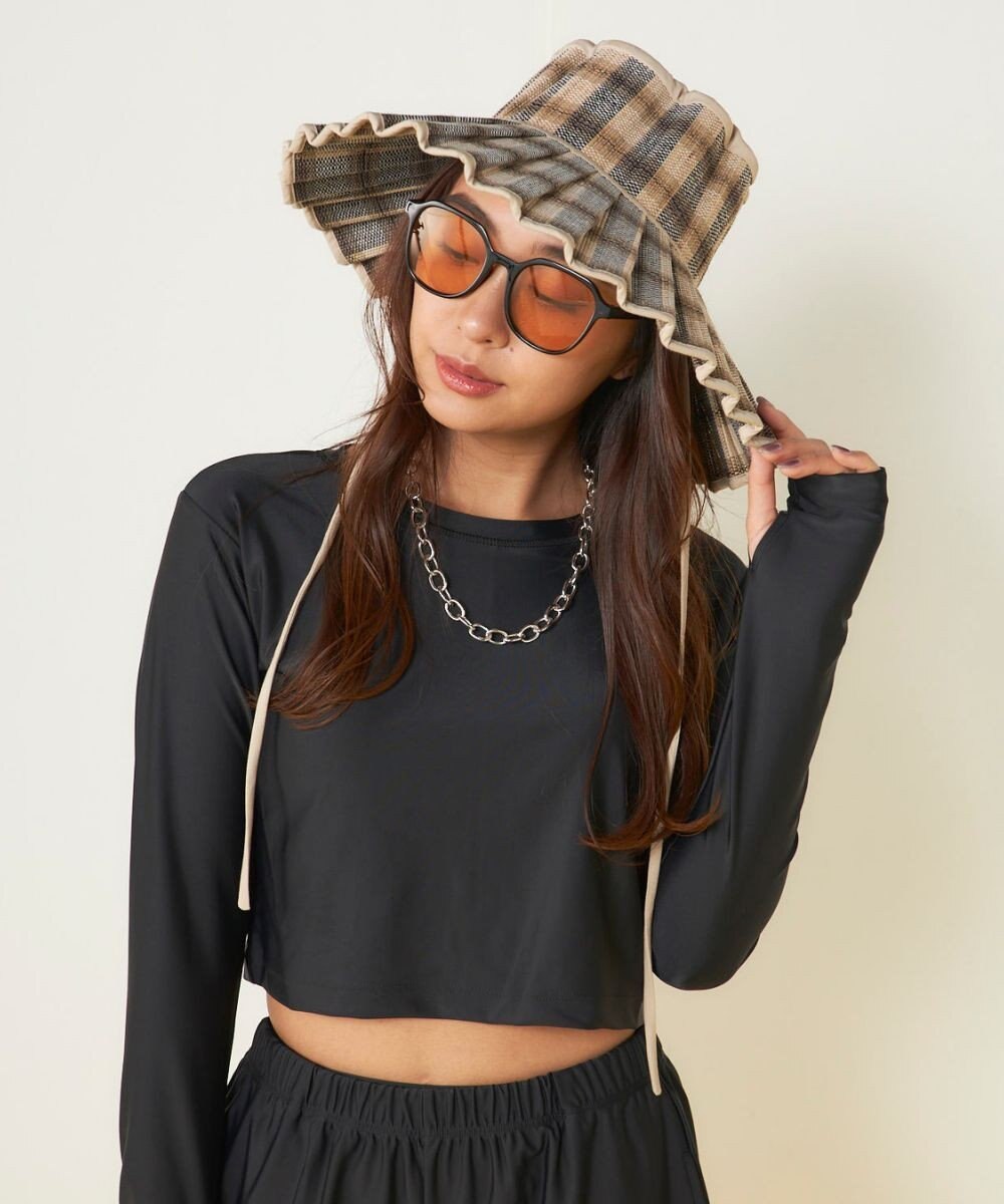 OP／FILA 【Ocean Pacific】カップ付きラッシュガード　水着3点セット 