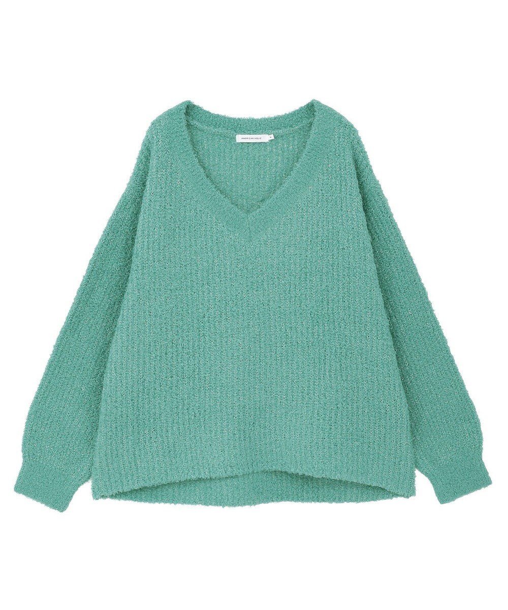 AMERICAN HOLIC ミニシャギーラメニットプルオーバー 